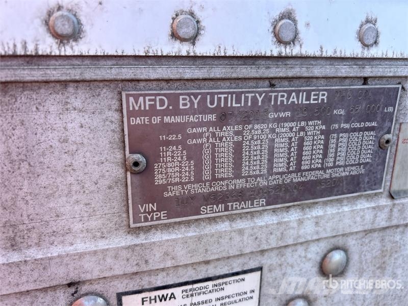 Utility 36 ft x 102 in T/A Van Trailer Dengtos priekabos