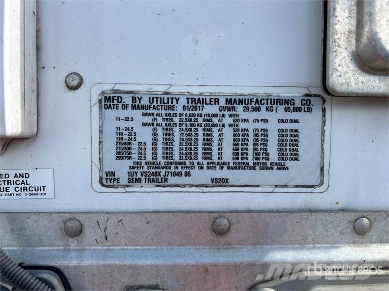 Utility 48 ft x 102 in T/A Van Trailer Dengtos priekabos