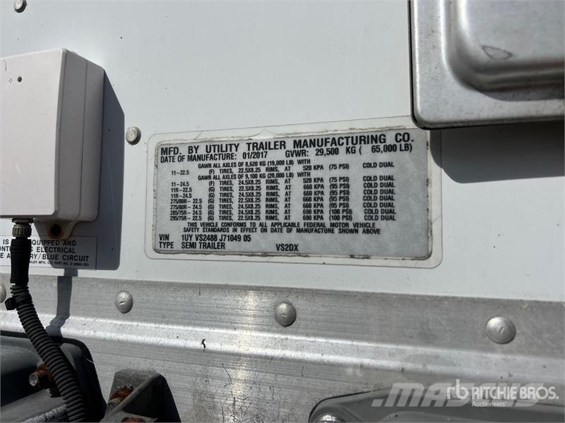 Utility 48 ft x 102 in T/A Van Trailer Dengtos priekabos