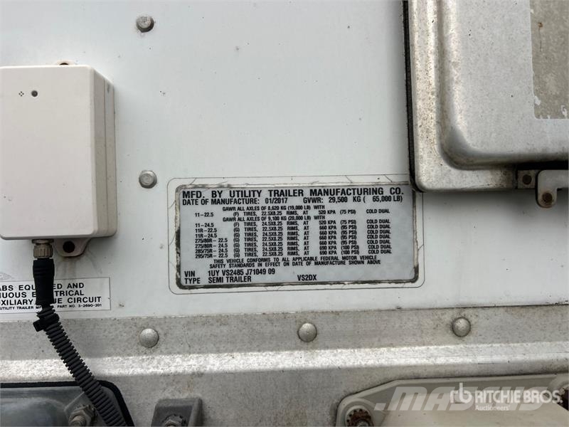 Utility 48 ft x 102 in T/A Van Trailer Dengtos priekabos