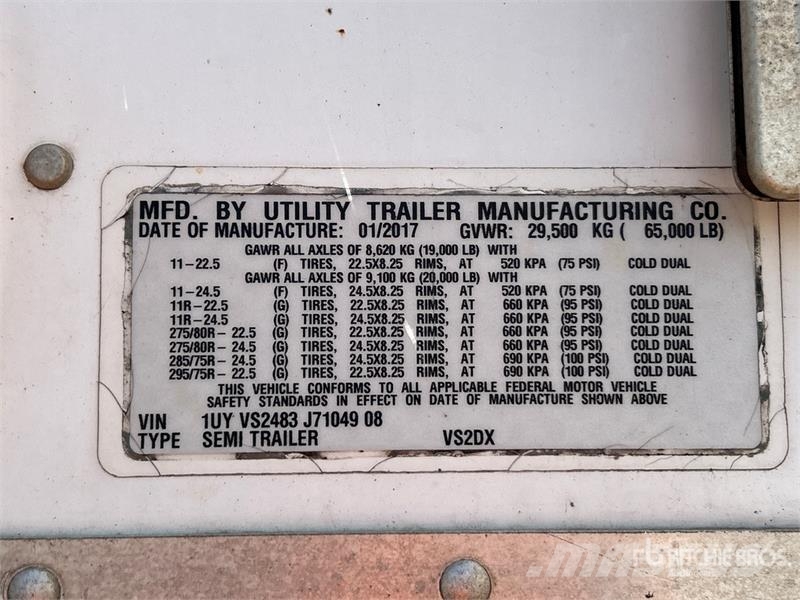 Utility 48 ft x 102 in Van Trailer Sanduk prikolice