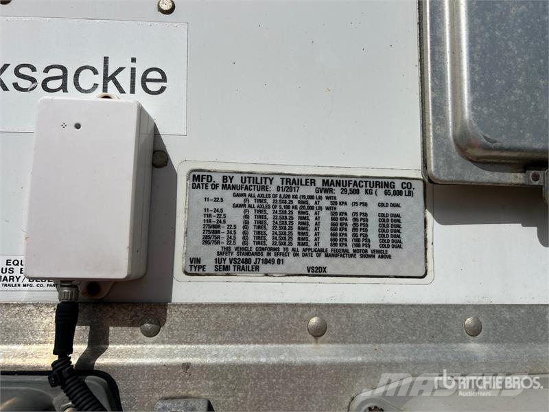 Utility 48 ft x 102 in T/A Van Trailer Dengtos priekabos