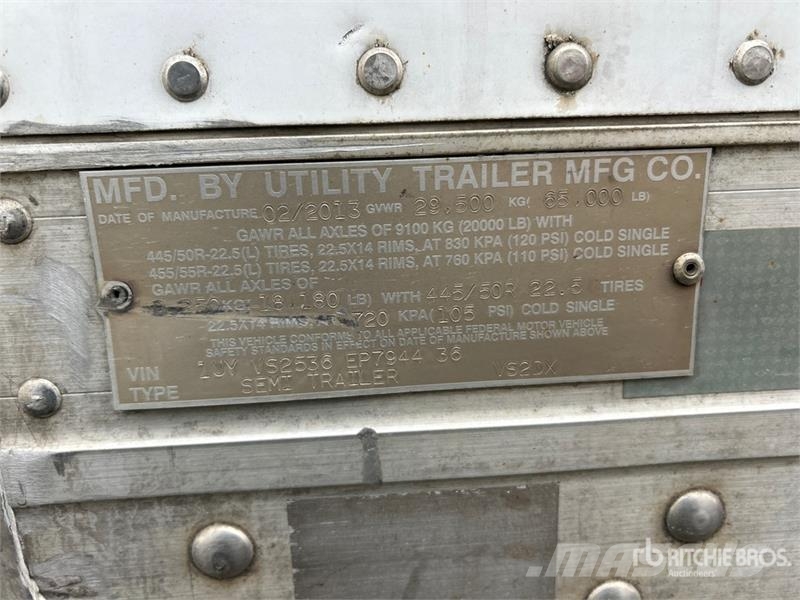 Utility VS2DX Anhänger-Kastenaufbau