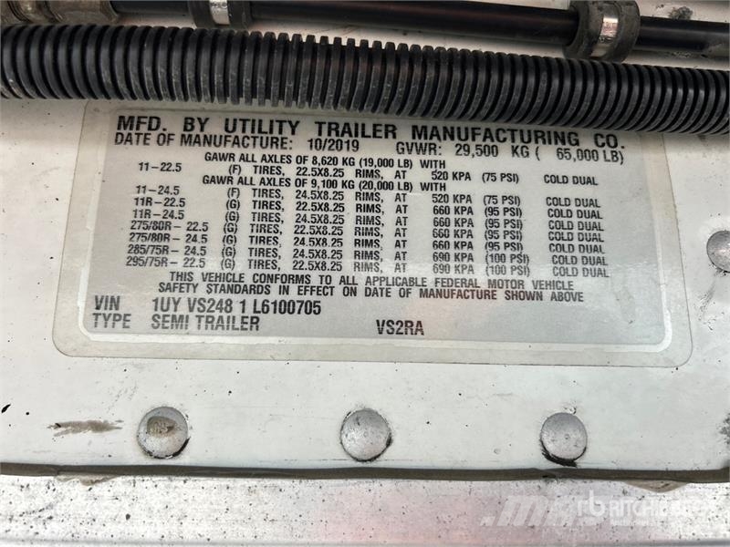 Utility VS2RA 48 ft x 102 in T/A Refrigerated Trailer Poluprikolice hladnjače