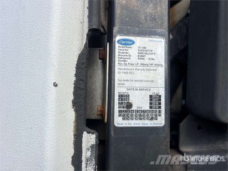 Utility VS2RA 48 ft x 102 in T/A Refrigerated Trailer Frysetrailer Semi