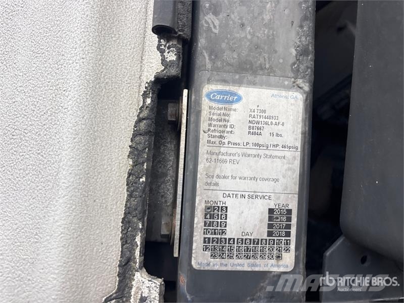 Utility VS2RA 48 ft x 102 in T/A Refrigerated Trailer 冷凍冷蔵トレーラー