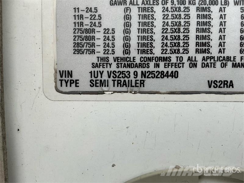 Utility VS2RA 53 ft x 102 in Refrigerated Trailer Hűtős félpótkocsik