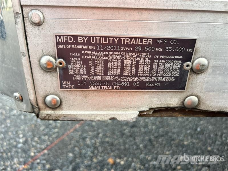 Utility VS2RA 53 ft x 102 in T/A Refrigerated Trailer Ημιρυμούλκες ψυγείο