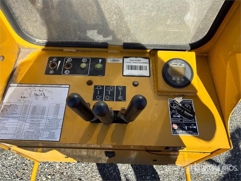 Vermeer SC802 動力耙和旋轉式耕耘機