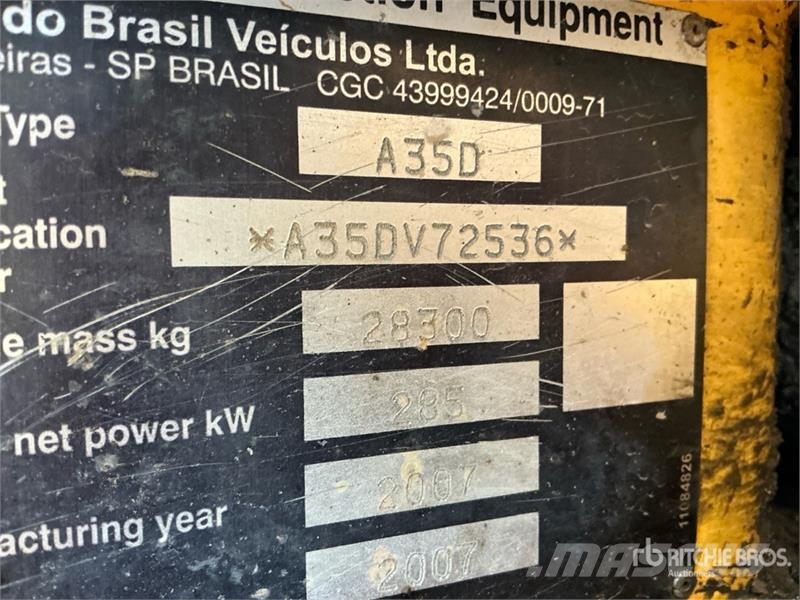 Volvo A35D アーティキュレート式ダンプトラック