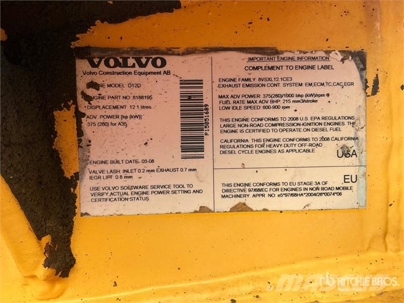 Volvo A35E Caminhão basculante articulado ADT
