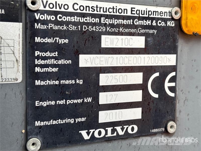 Volvo EC210LC Wheel Excavator 轮式挖掘机
