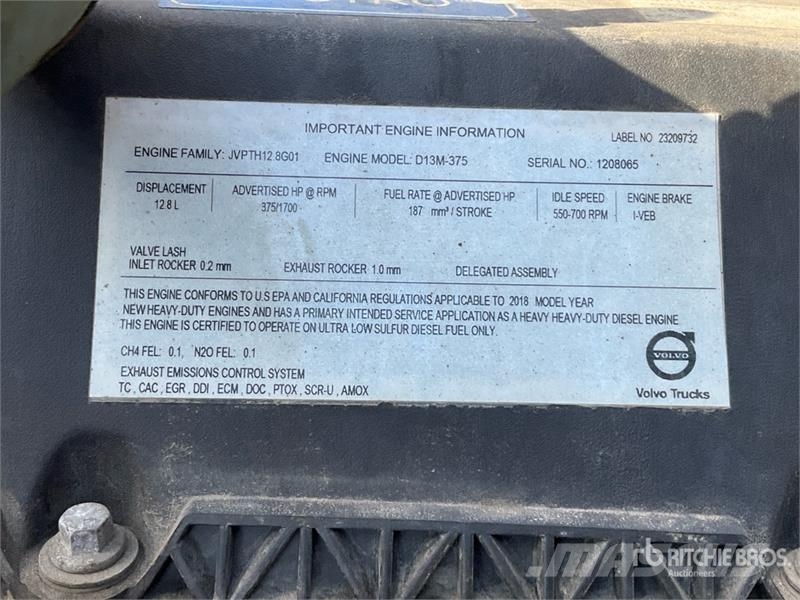 Volvo VNR300 6x4 T/A Day Cab Truck Tractor (Inoperable) Traktorske jedinice