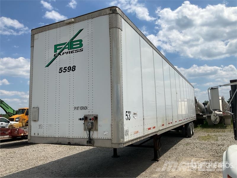 Wabash 53 ft x 102 in Sliding T/A Van Trailer Box Trailers