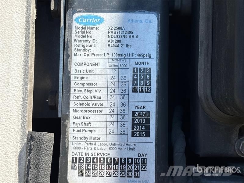 Wabash RFALHSA 53 ft x 102 in T/A Refrigerated Trailer Poluprikolice hladnjače