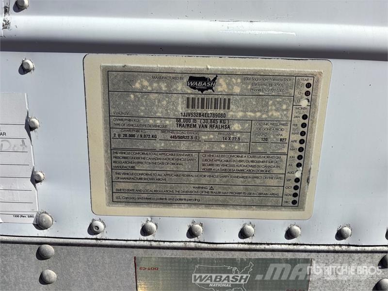Wabash RFALHSA Refrigerated Trailer Hladilne polprikolice