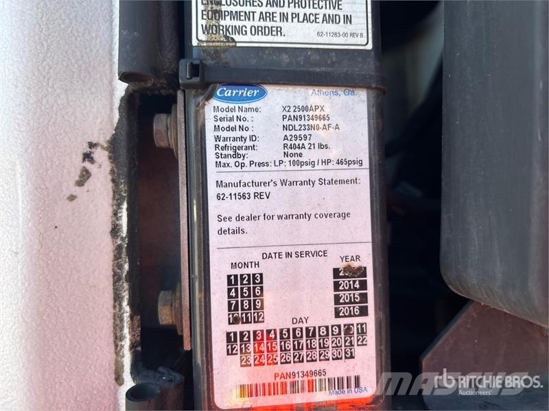 Wabash RFALHSA Refrigerated Trailer Hladilne polprikolice