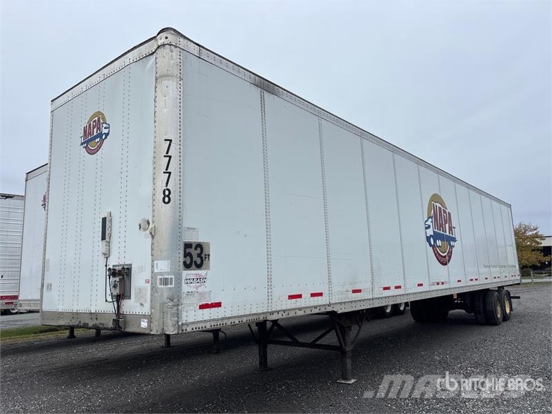 Wabash Tra/rem van dvcvhpc 53 ft x 102 in T/A Van Trailer Prikolice zabojniki