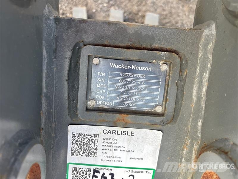 Wacker Neuson 28z3 12 in Digging Excavator Bucket Baldes