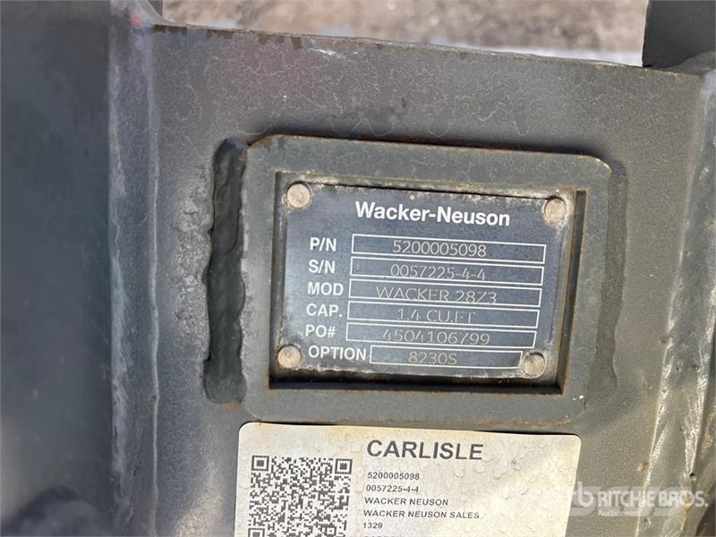 Wacker Neuson 28z3 12 in Digging Excavator Bucket Baldes