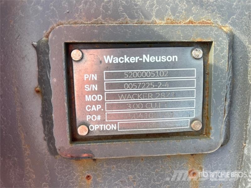 Wacker Neuson 28z3 24 in Digging Excavator Bucket Baldes