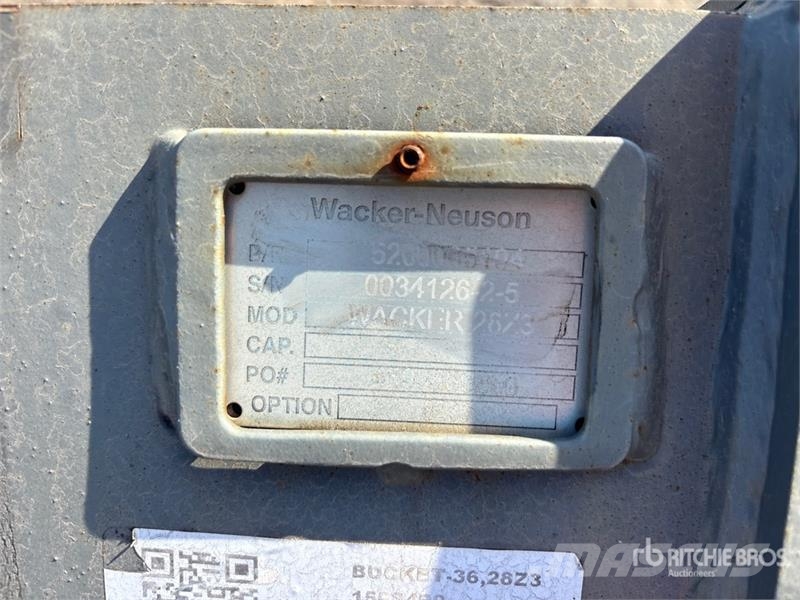 Wacker Neuson 28z3 36 in Digging Excavator Bucket Baldes