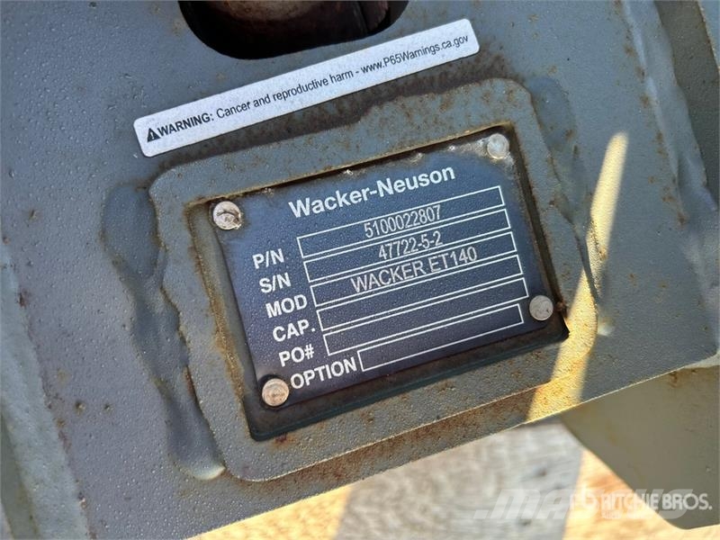 Wacker-neuson ET140 14 in Quick Coupler موصلات سريعة