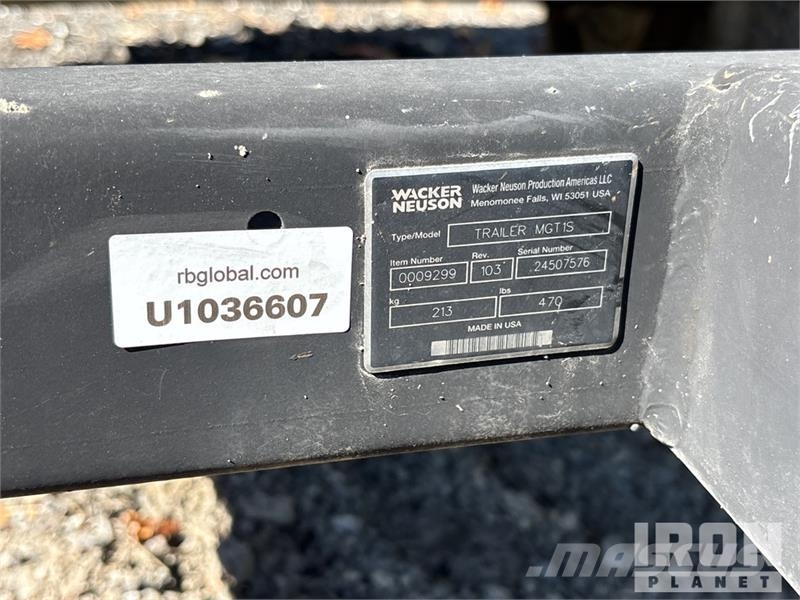 Wacker Neuson G-25 19.5 kW Mobile Generator Set Dizel agregati
