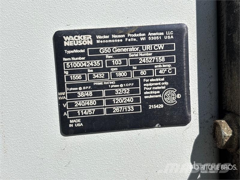 Wacker Neuson G50T4F 48 kW Generator Set Générateurs diesel
