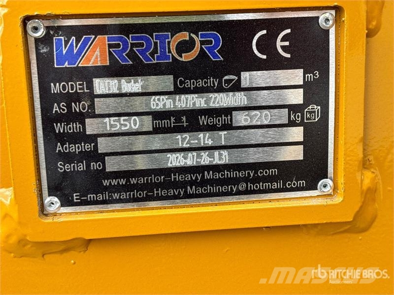 Warrior WBMCC12-1550 61 in Q/C Cleanup Excavator Bucket - Kašike / Korpe