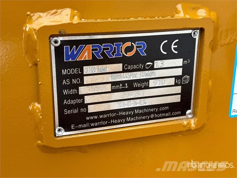 Warrior WBMCC20-1500 59 in Cleanup Excavator Bucket - Fits Baldes