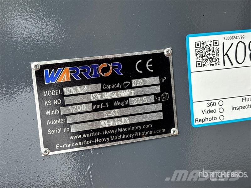 Warrior WBMCC5-1220 48 in Cleanup Excavator Bucket - Fits  دلاء