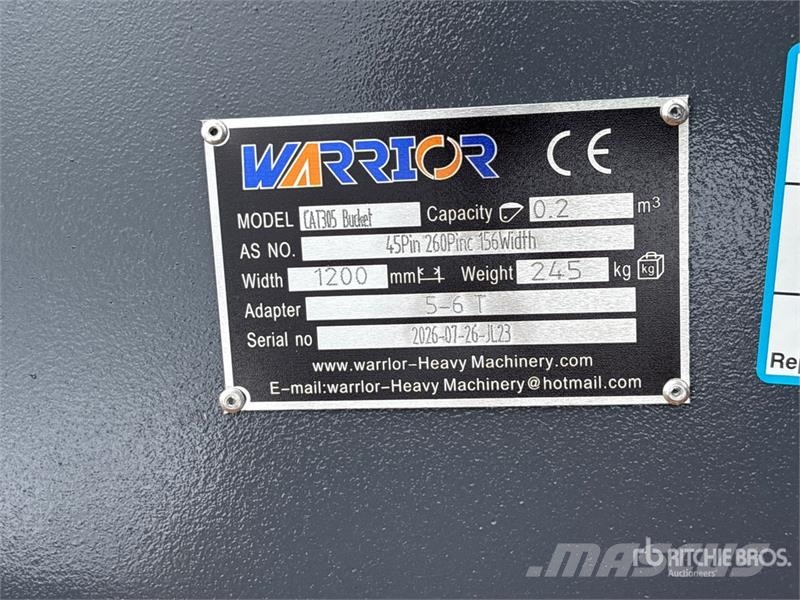 Warrior WBMCC5-1220 48 in Cleanup Excavator Bucket - Fits Kašike / Korpe