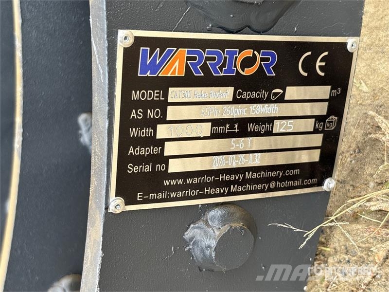 Warrior WBRC05-1000 39 in Excavator Rake - Fits Cat 305 / Okretači i sakupljači sena