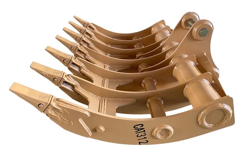 Warrior WBRC12-1620-1 64 in Excavator Rake - Fits Cat 312 Rakes and tedders