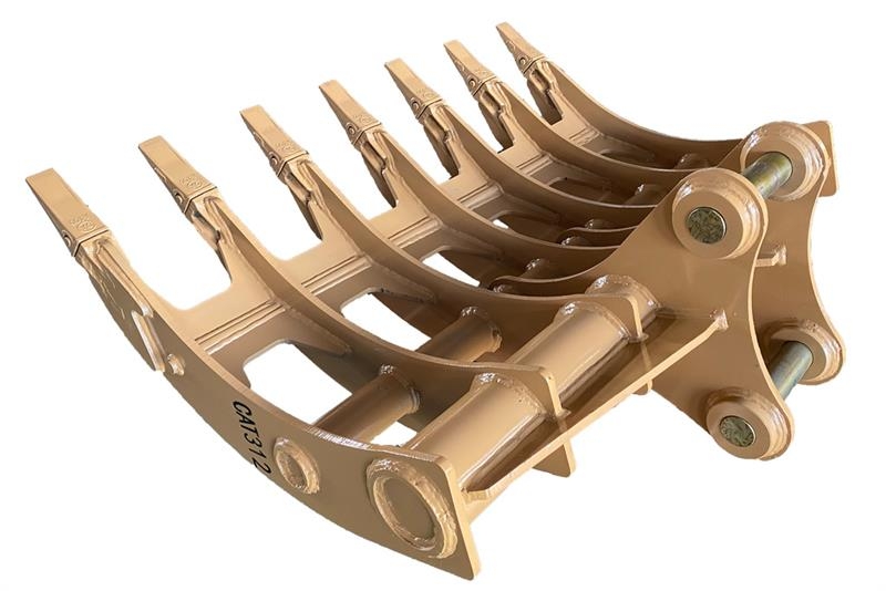 Warrior WBRC12-1620-1 64 in Excavator Rake - Fits Cat 312 Rakes and tedders