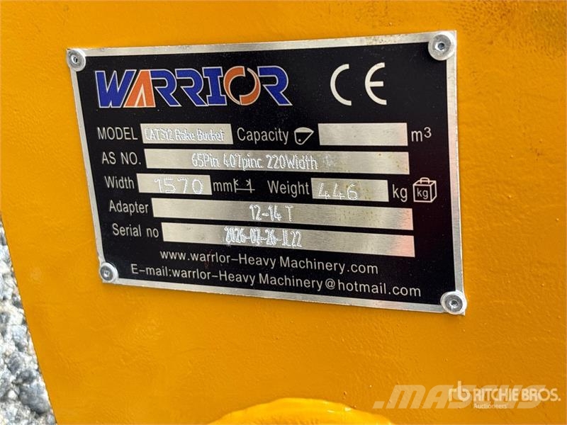 Warrior WBRC12-1620-1 64 in Excavator Rake - Fits Cat 312 Okretači i sakupljači sena