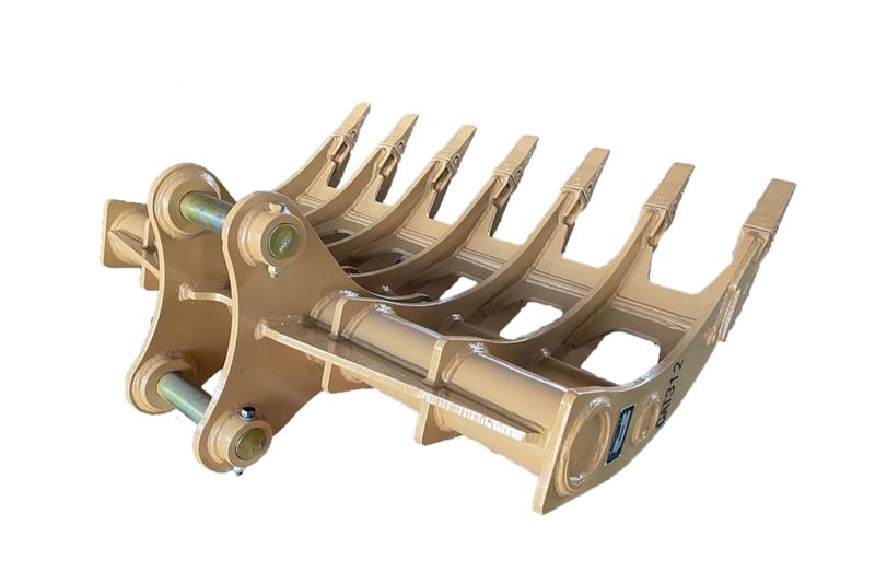 Warrior WBRC12-1620-1 64 in Excavator Rake - Fits Cat 312 Rakes and tedders