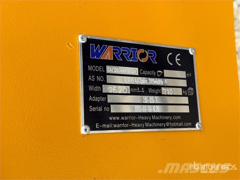 Warrior WBRC20-1620 Excavator Rake - Fits Cat 320 / 20 - 2 Okretači i sakupljači sena