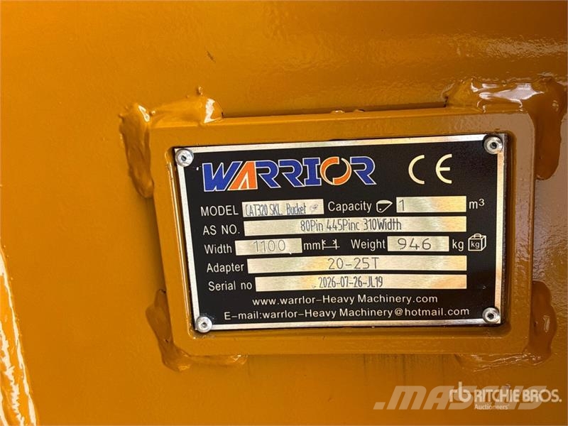 Warrior WBSC20-1100 44 in Skeleton Excavator Bucket - Fits Kašike / Korpe