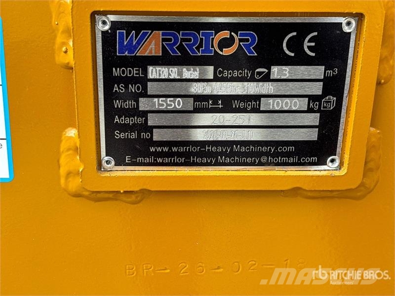 Warrior WBSC20-1500 60 in Skeleton Excavator Bucket - Fits Kašike / Korpe