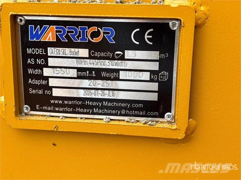 Warrior WBSC20-1500 60 in Skeleton Cleanup Excavator Bucke Baldes