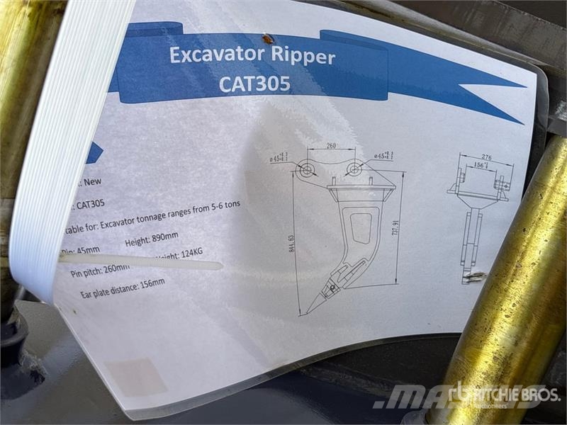 Warrior WR05-06 Excavator Ripper - Fits Cat 305 (Unused) Kultivatori za građevinarstvo