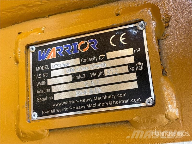 Warrior WRC12 Excavator Ripper - Fits Cat 312 (Unused) Kultivatori za građevinarstvo