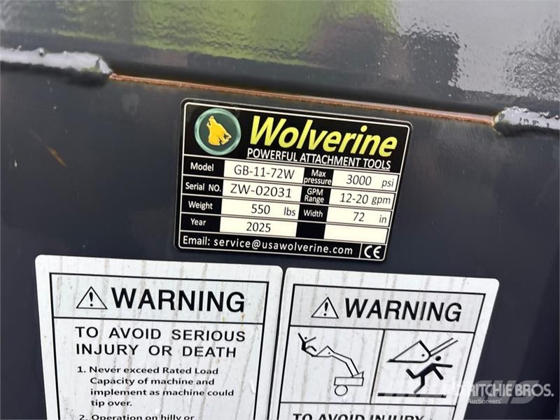 Wolverine GB-11-72W 72 in Grapple Bucket Other components