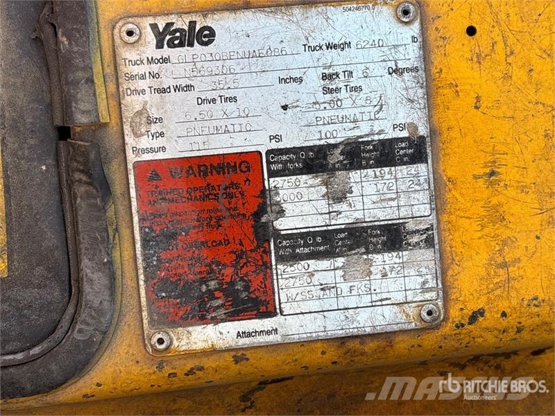 Yale GLP030 3000 lb Forklift 그 외 지게차