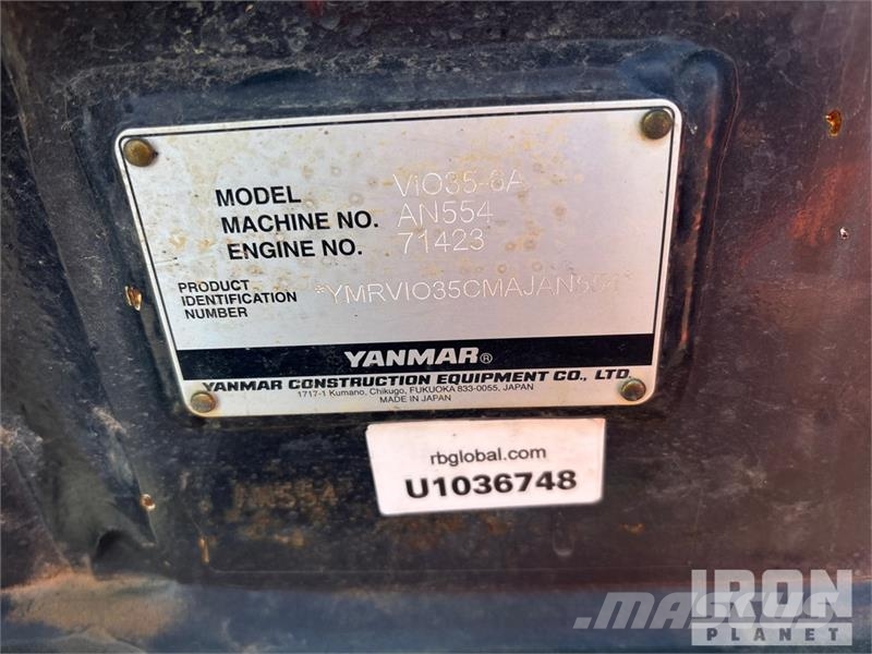Yanmar ViO35-6A Miniescavatori