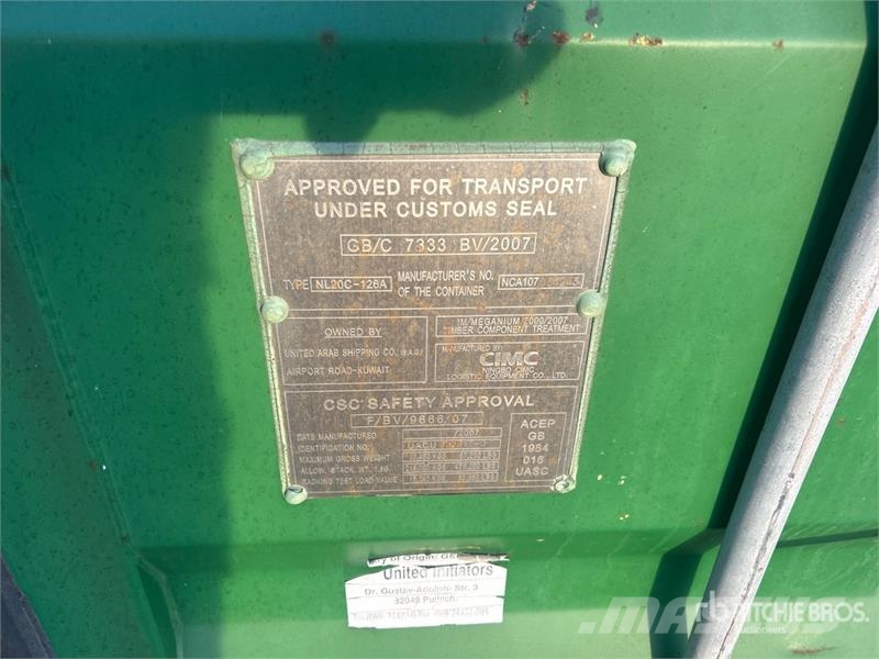 20 ft Standard Storage Container 贮藏箱