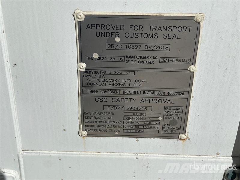 20 ft Standard Storage Container Kontejneri za skladištenje