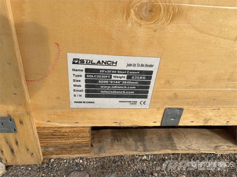 20 ft x 30 ft Carport Jeklene gradbene konstrukcije